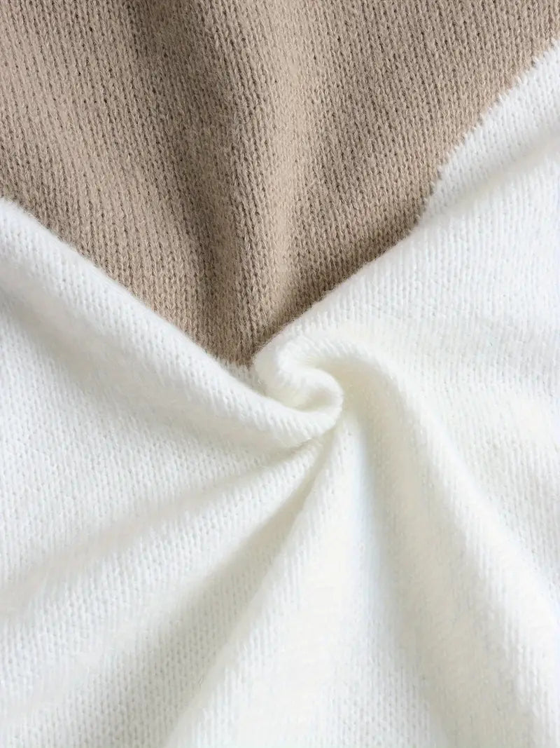 Ashley – Relaxed Kleurblok Trui