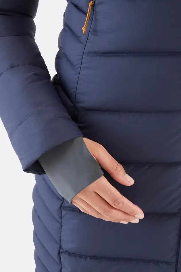 Lange dames donsparka voor winterse warmte en stijl – Emma