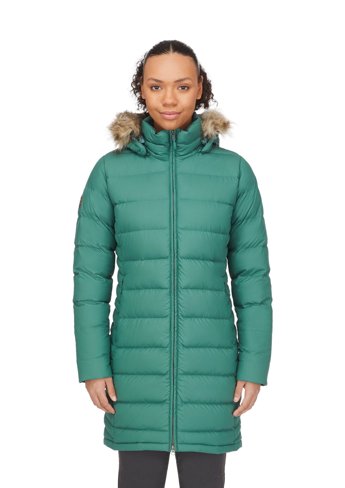 Lange dames donsparka voor winterse warmte en stijl – Emma