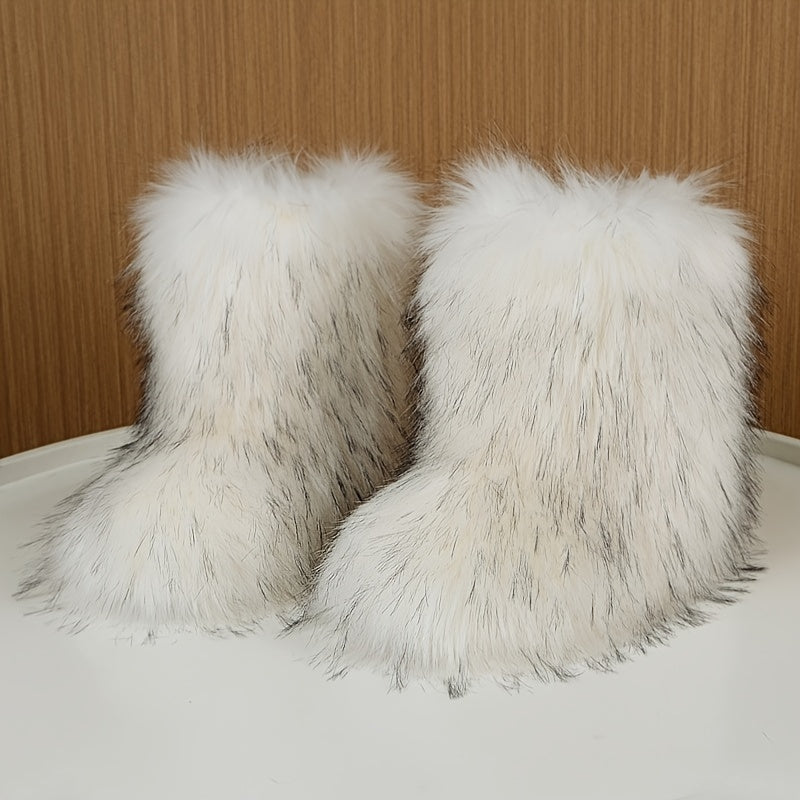 SnowLuxe - Warme Kunstbontlaarzen voor Dames