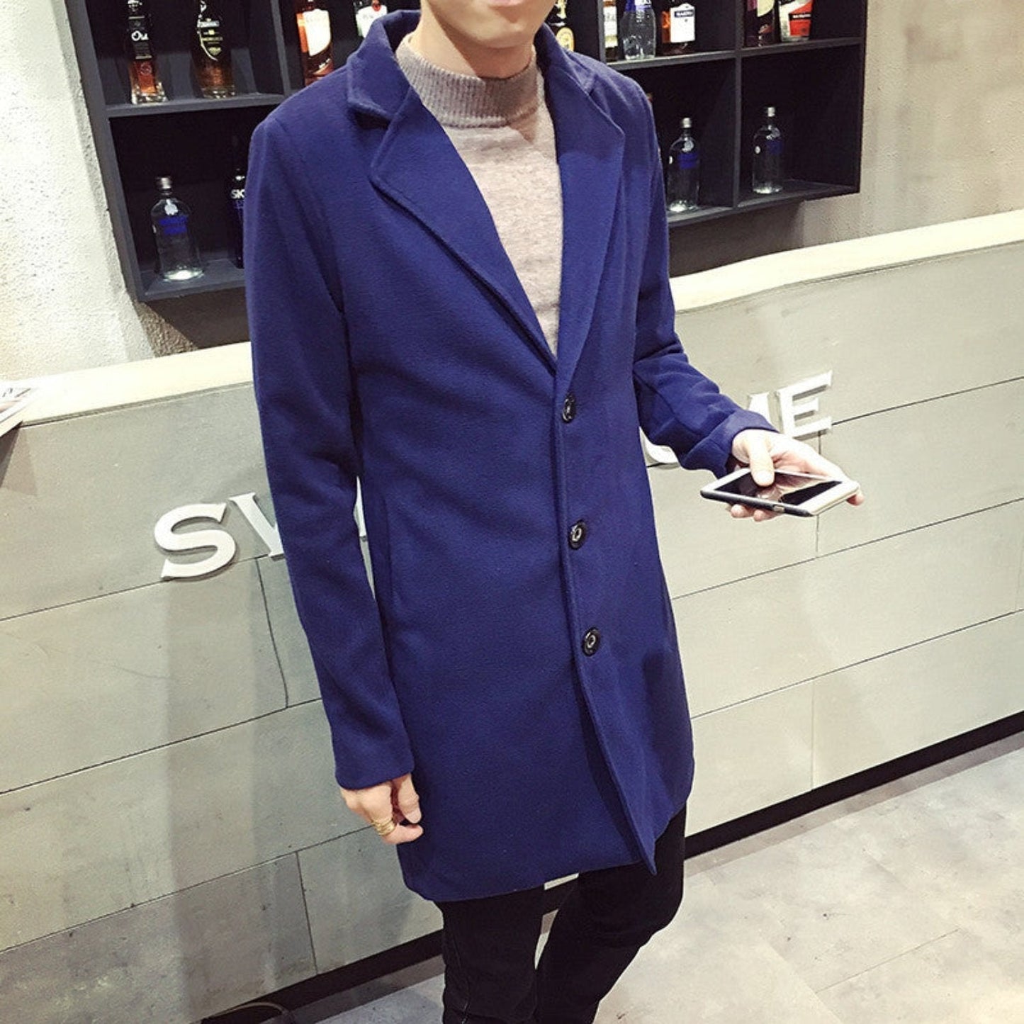 Elegante Heren Trenchcoat