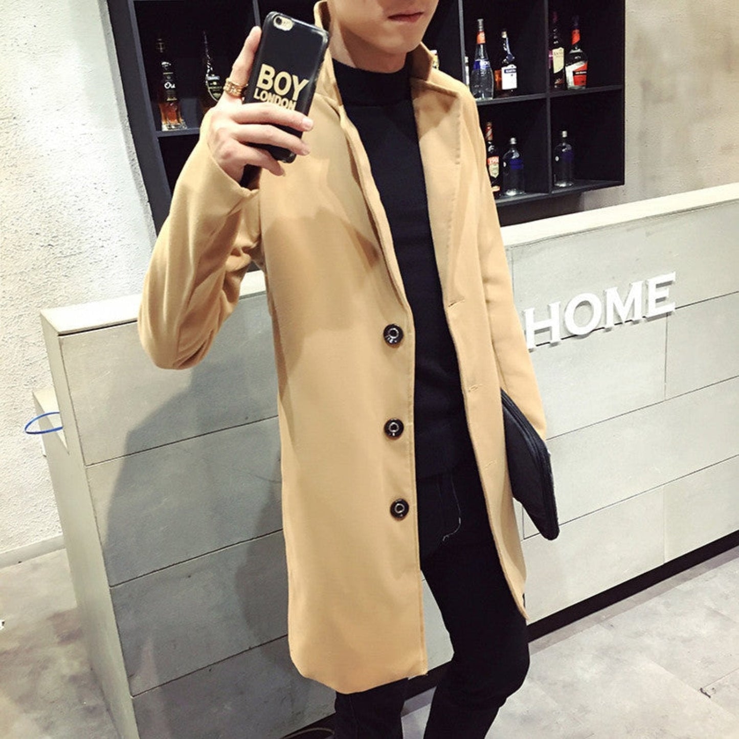 Elegante Heren Trenchcoat