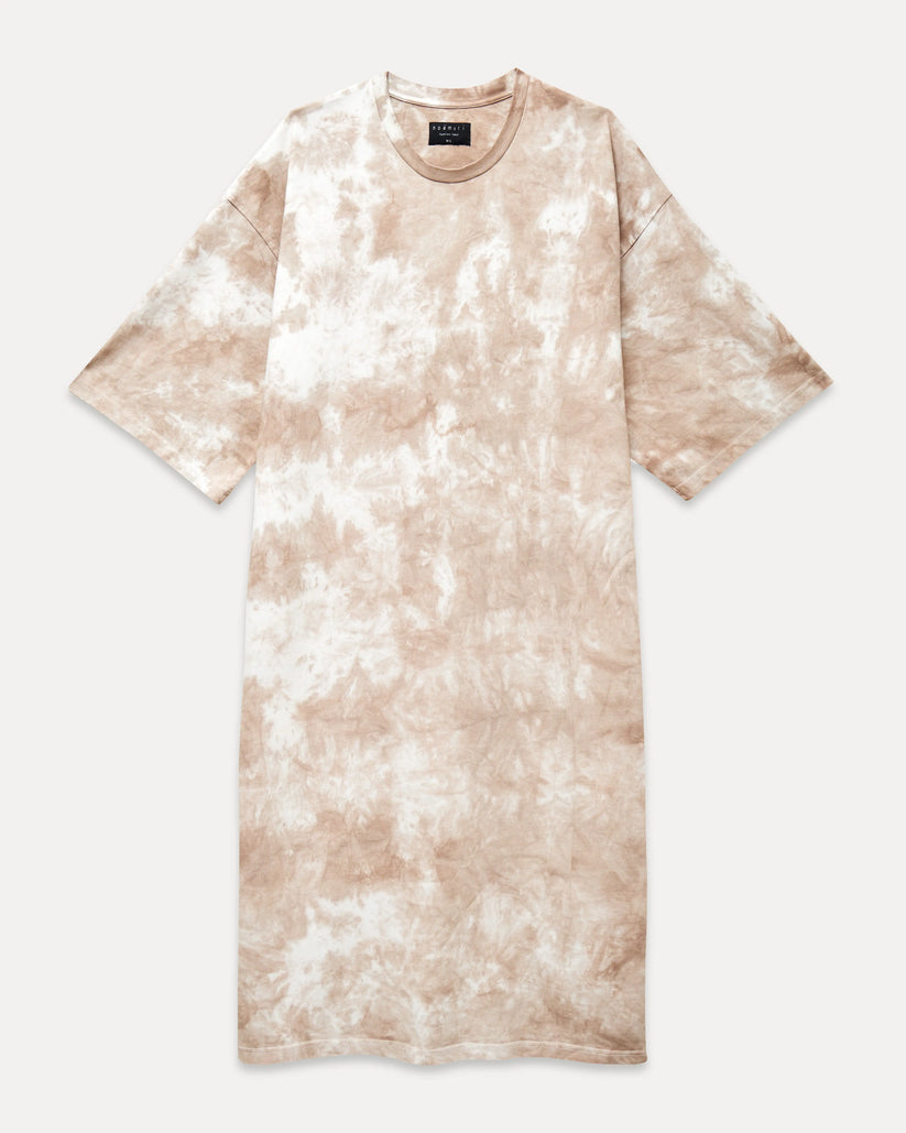 Trendy maxi t-shirt jurk met batikprint voor dagelijks comfortabel gebruik