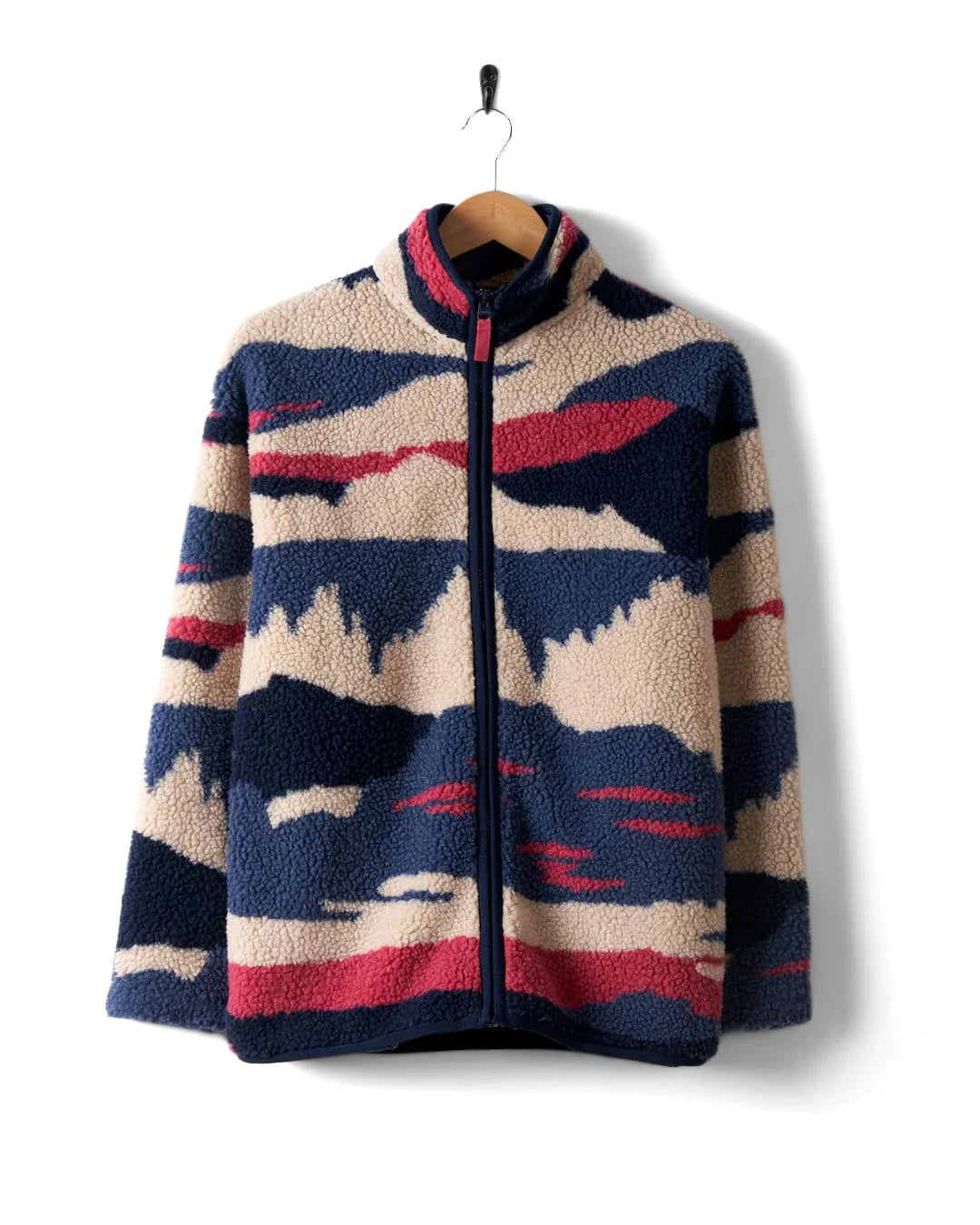 Heren hoodie met bergprint en sherpa kraag – Isabelle