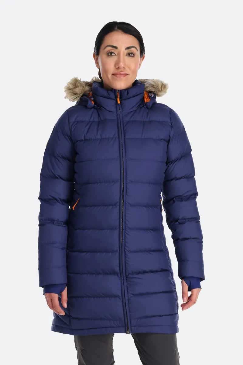 Lange dames donsparka voor winterse warmte en stijl – Emma