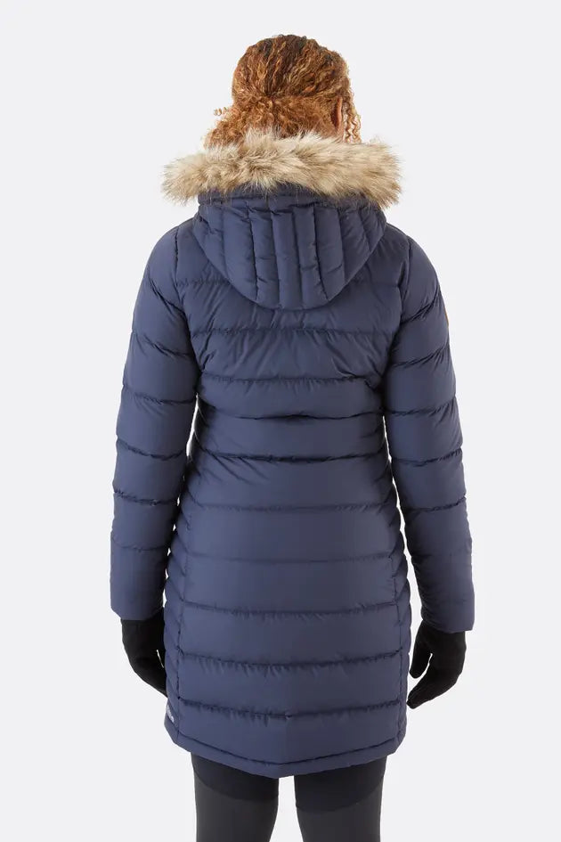 Lange dames donsparka voor winterse warmte en stijl – Emma