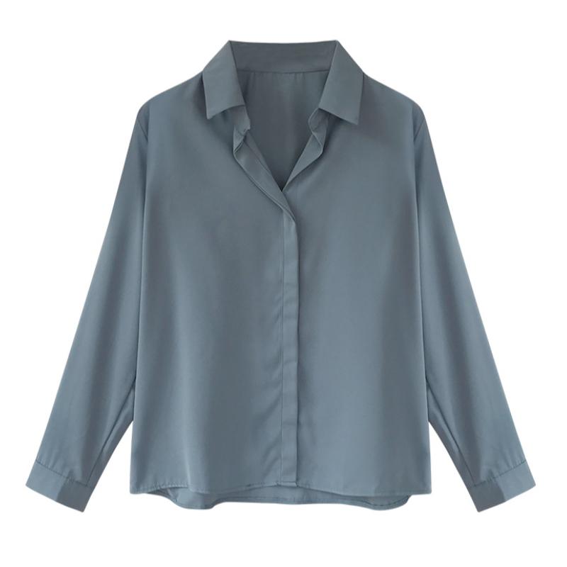Isabel – Elegante Chiffon Langarmblouse voor Dames
