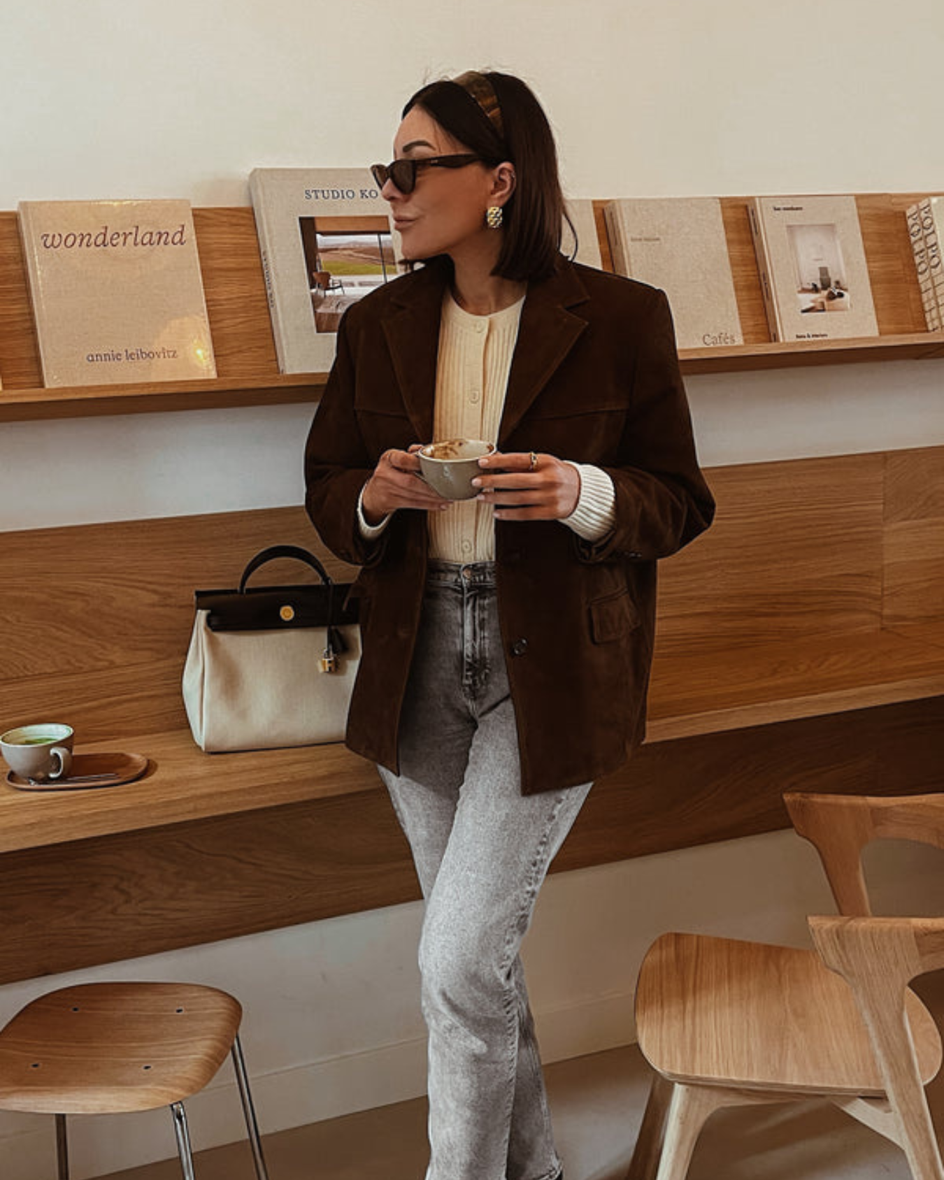 Linde | Klassieke suède blazer