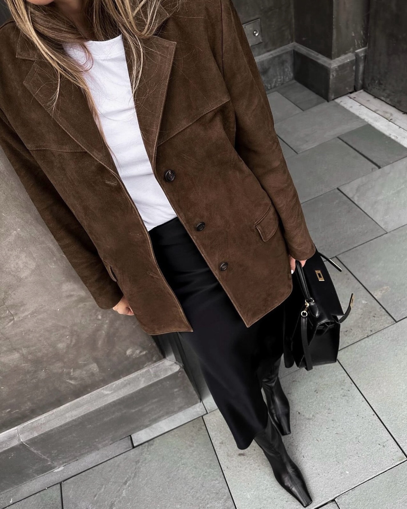 Linde | Klassieke suède blazer
