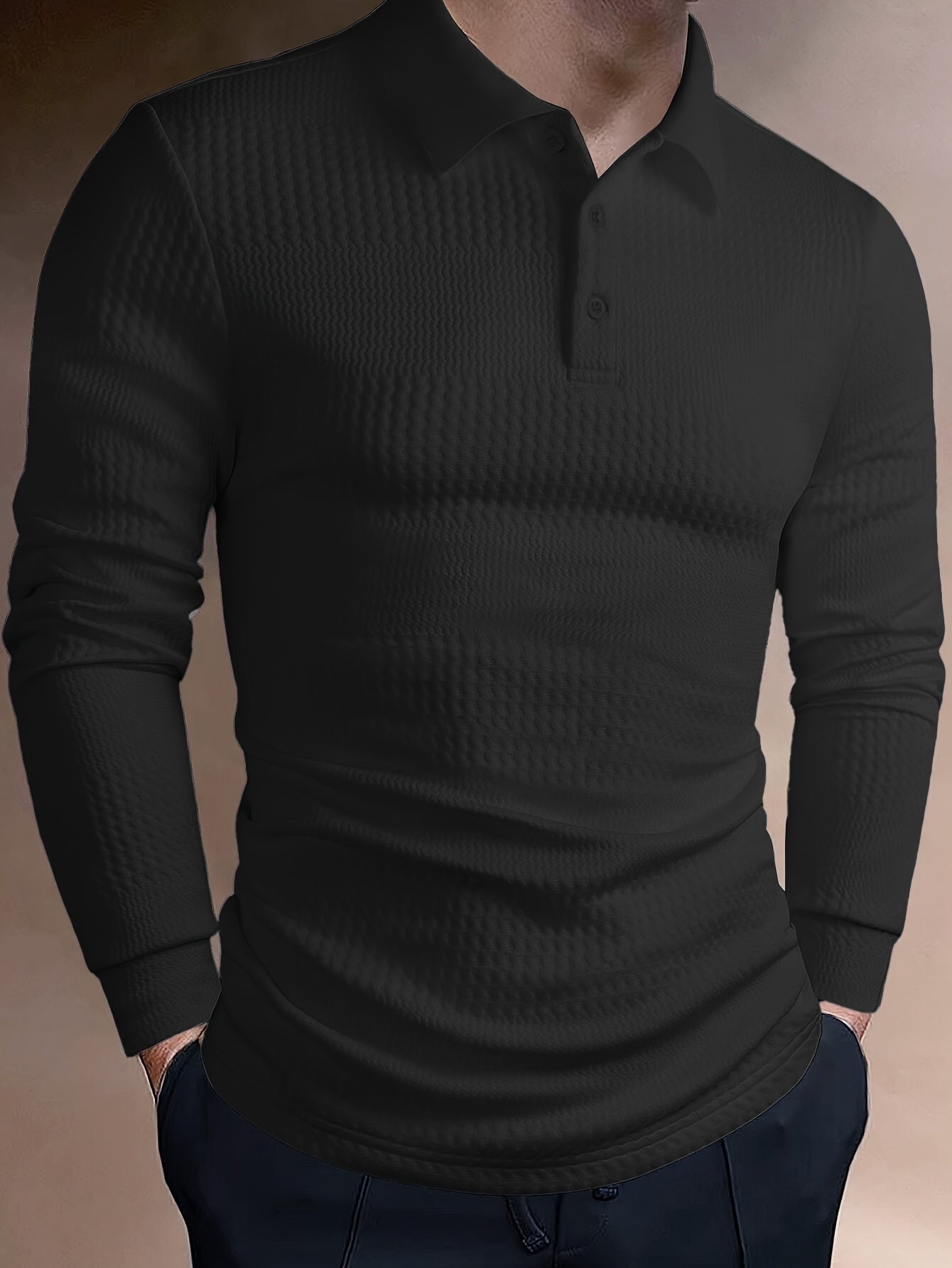 Jacquard Polo T-shirt met Korte Mouwen – Tom