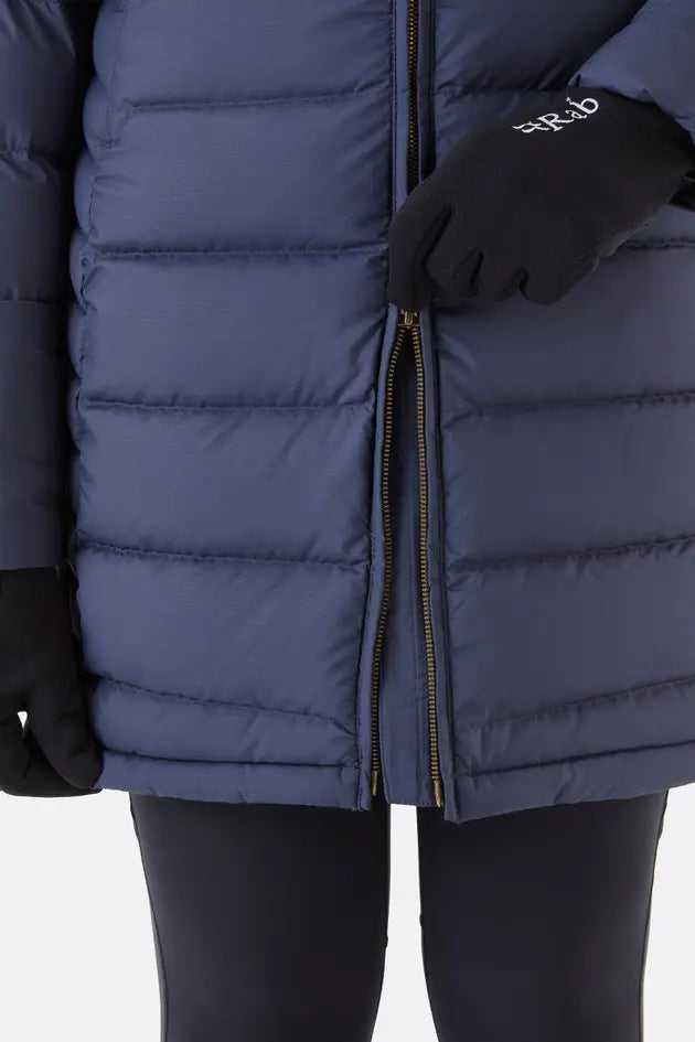 Lange dames donsparka voor winterse warmte en stijl – Emma