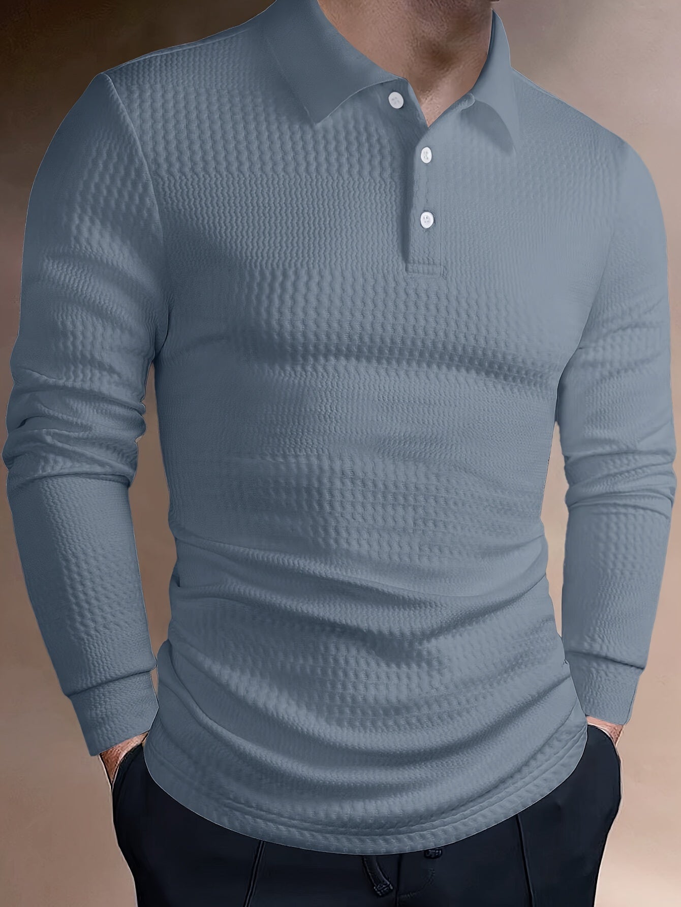 Jacquard Polo T-shirt met Korte Mouwen – Tom