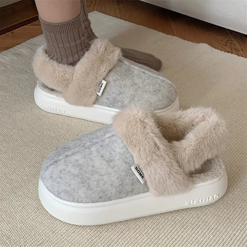 Warme Dames Sloffen voor Herfst en Winter – Lisa