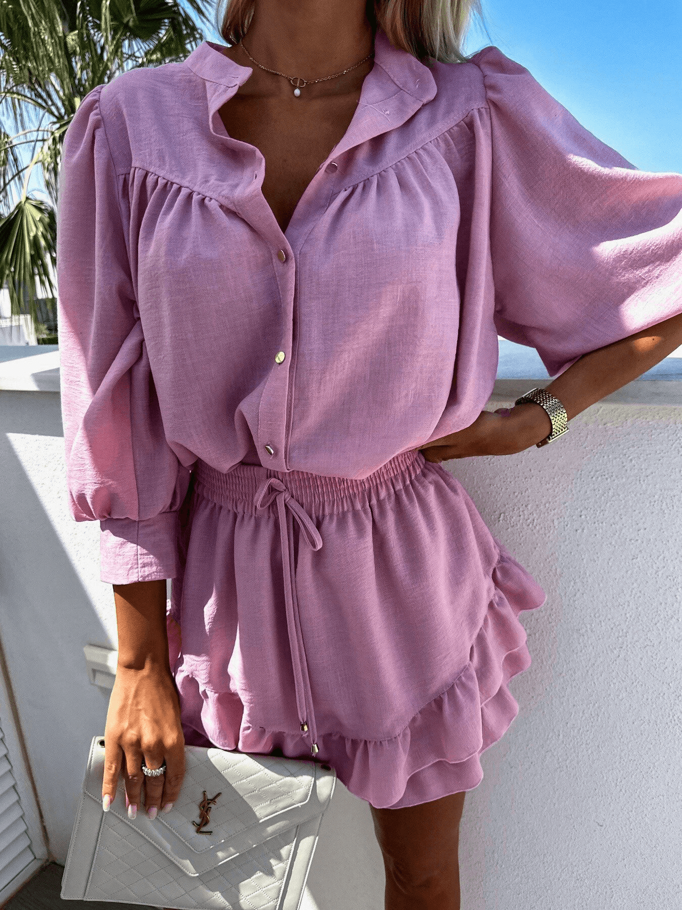 Lina - Designer Leinen Strandoutfit