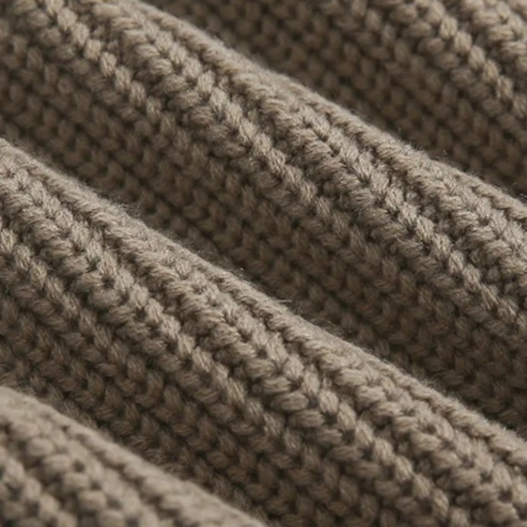 ANSEL | GEBREIDE TRUI MET RONDE HALS
