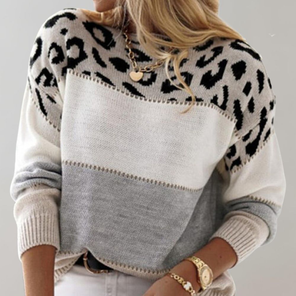Trendy Trui met Dazzling Panterprint