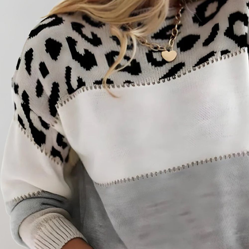 Trendy Trui met Dazzling Panterprint