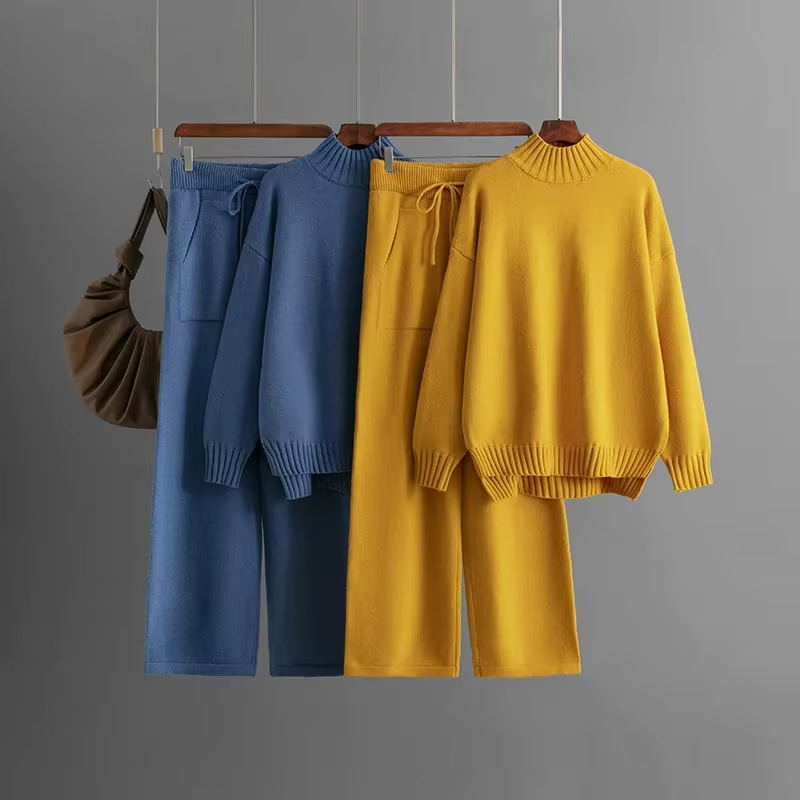 AVA | ELEGANTE SET MET GEBREIDE COLTRUI EN BROEK