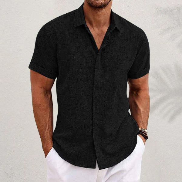 Linnen Korte Mouw Strandshirt voor de Zomer - Luke