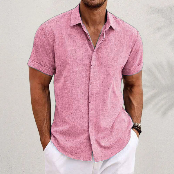 Linnen Korte Mouw Strandshirt voor de Zomer - Luke