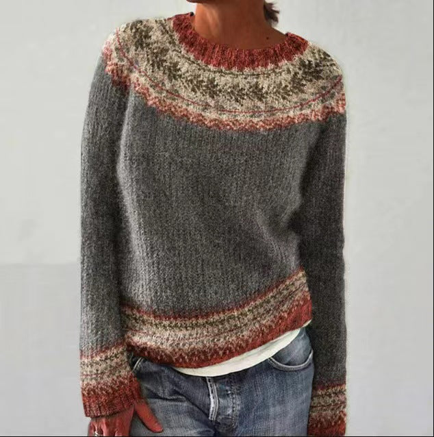 Olivia – Geometrisch Gemusterde Pullover