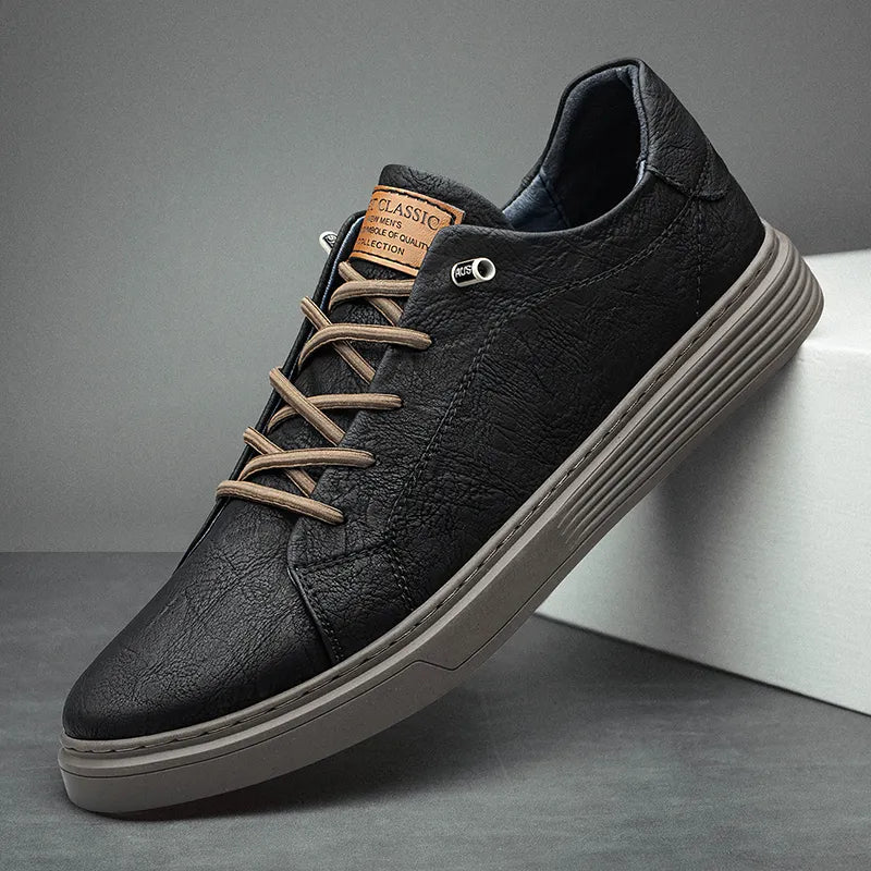StreetEase Leren Sneakers - Comfortabel & Ademend - Voor Dagelijks Gebruik