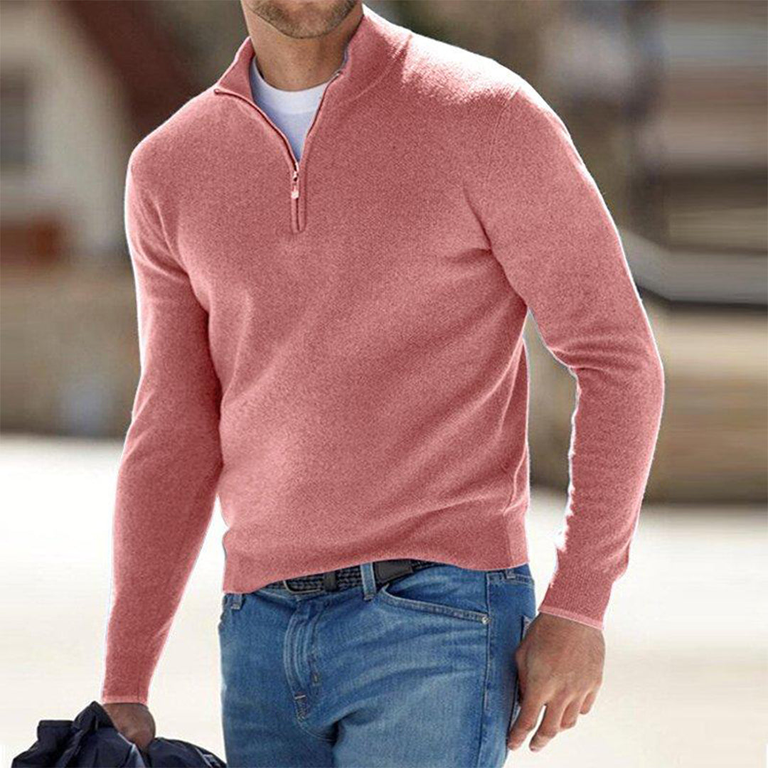 Zacht fleece vest met rits voor heren – Lars