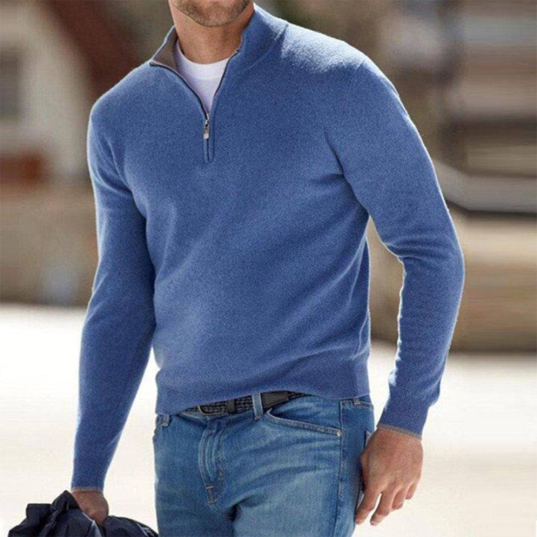Zacht fleece vest met rits voor heren – Lars