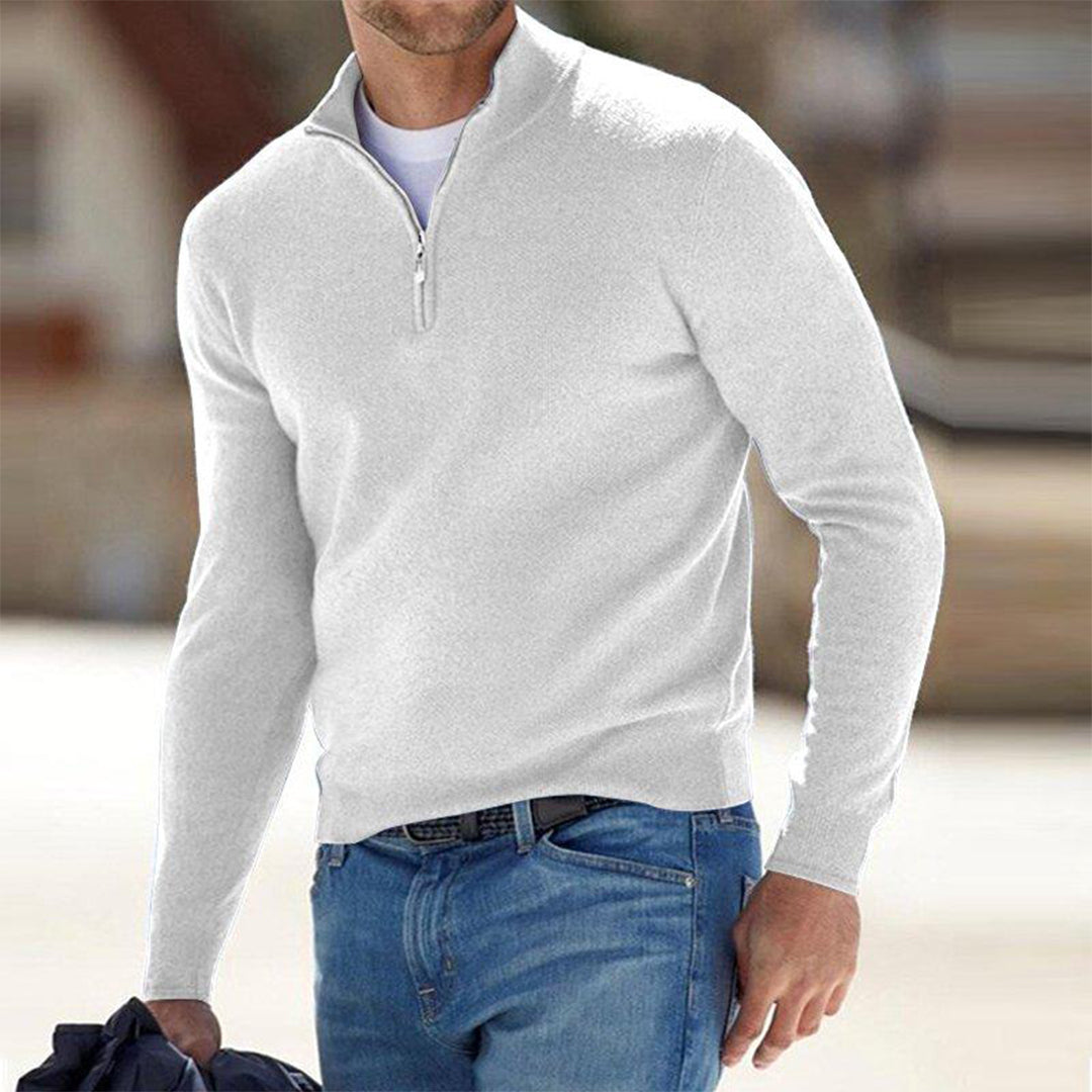 Zacht fleece vest met rits voor heren – Lars