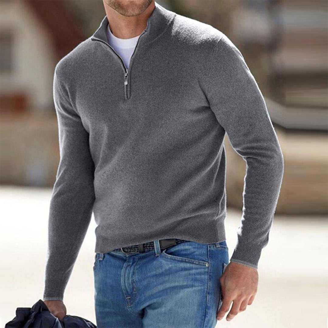 Zacht fleece vest met rits voor heren – Lars