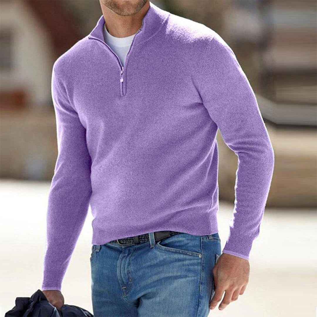 Zacht fleece vest met rits voor heren – Lars