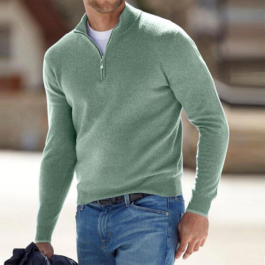 Zacht fleece vest met rits voor heren – Lars