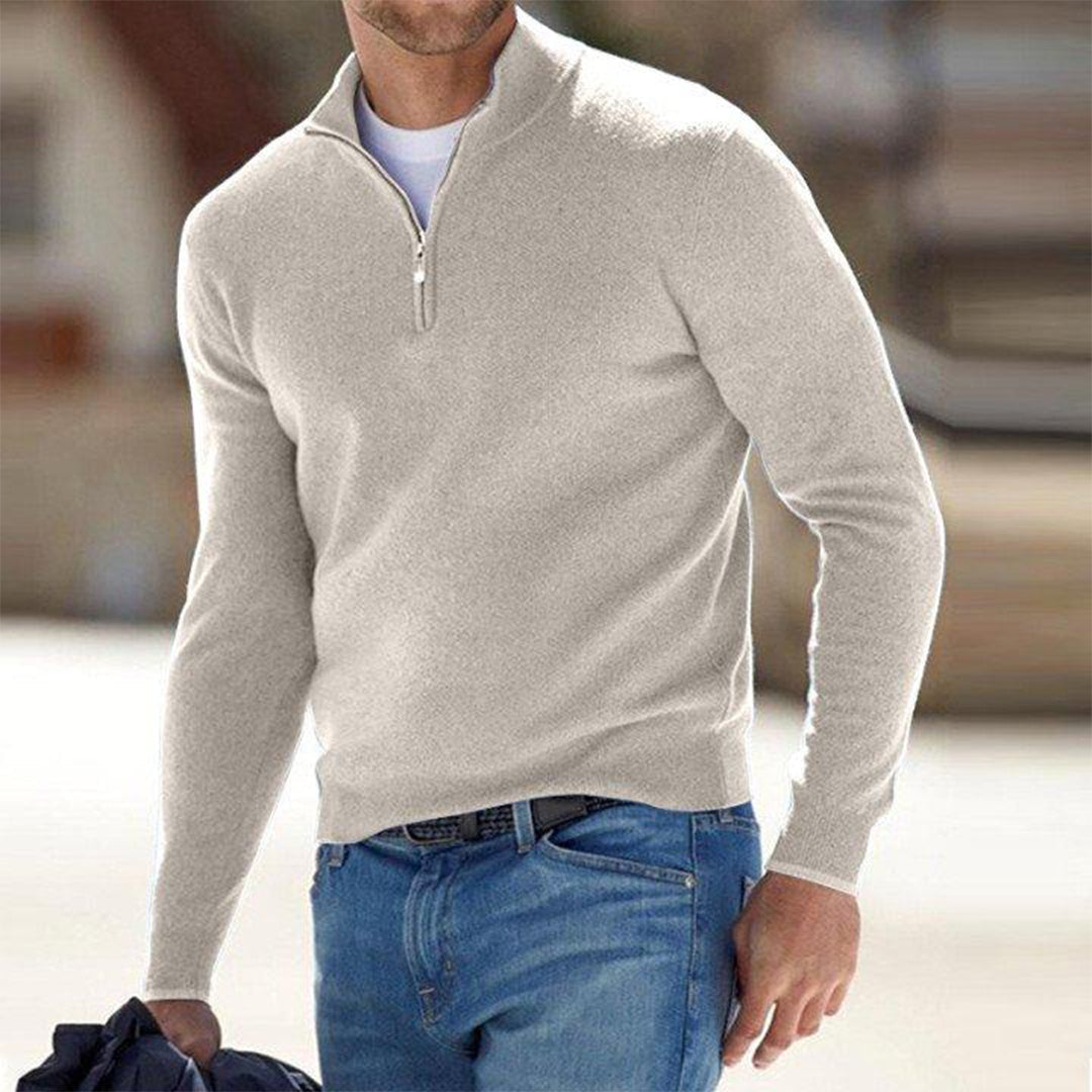 Zacht fleece vest met rits voor heren – Lars