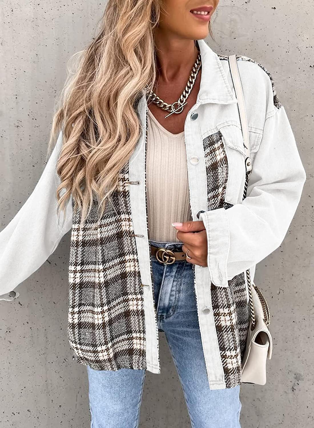 Elise - Denim Jas met Lange Mouwen