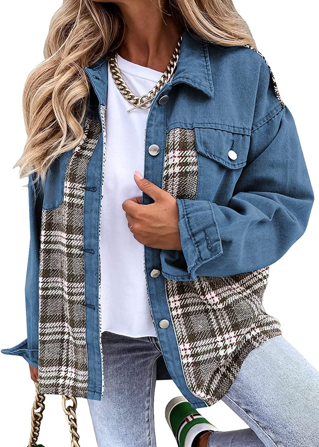 Elise - Denim Jas met Lange Mouwen