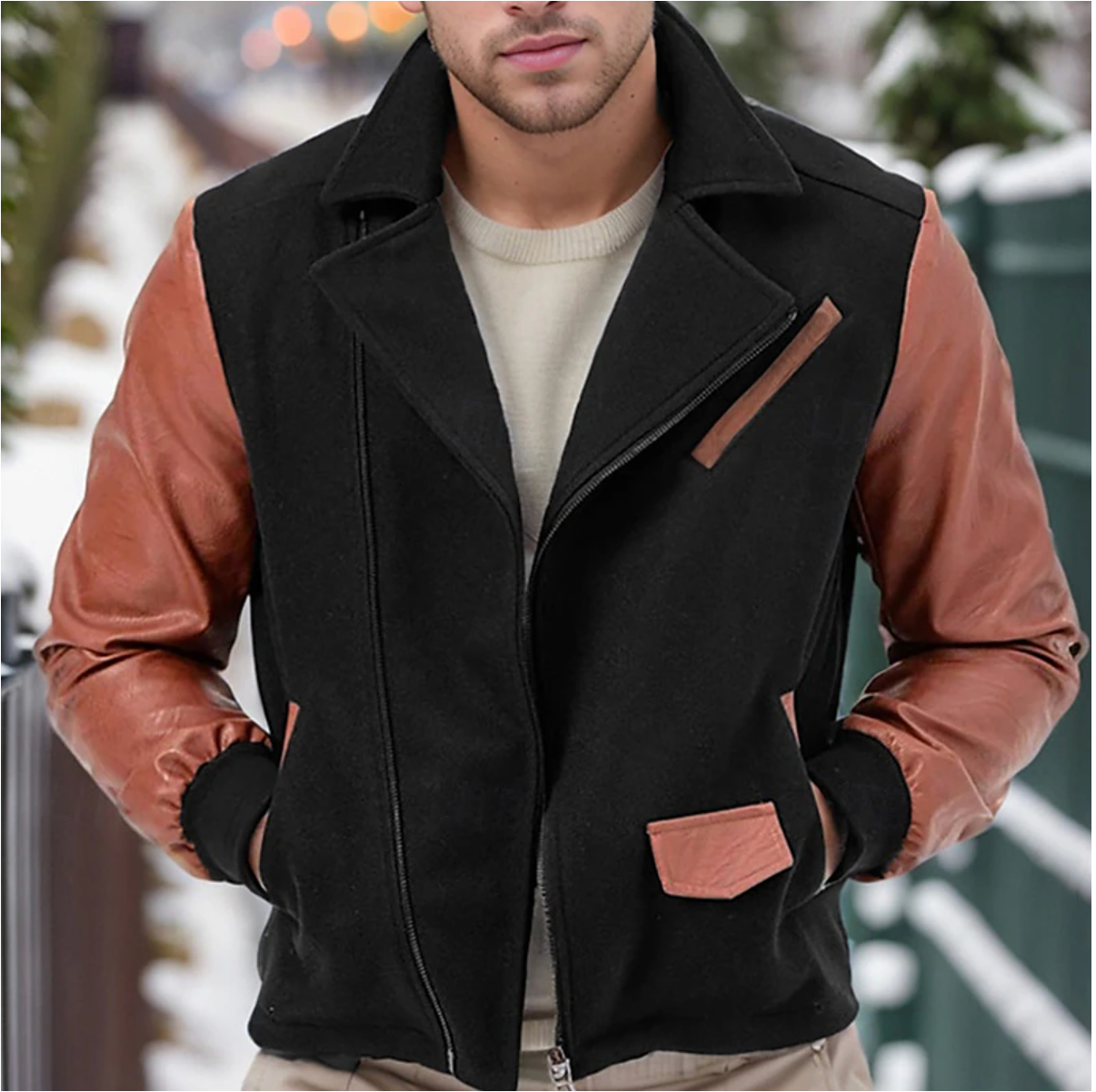 Leren winterjas heren robuust en elegant – Martijn