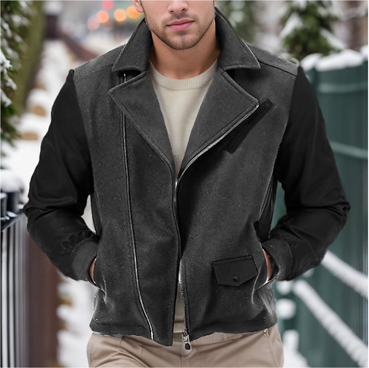 Leren winterjas heren robuust en elegant – Martijn