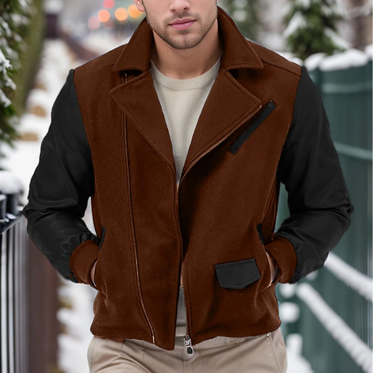 Leren winterjas heren robuust en elegant – Martijn