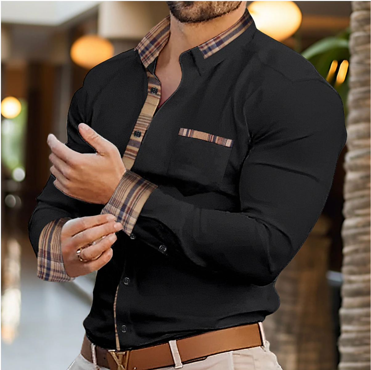 Stijlvolle en moderne herenblouse voor elke gelegenheid – Milan