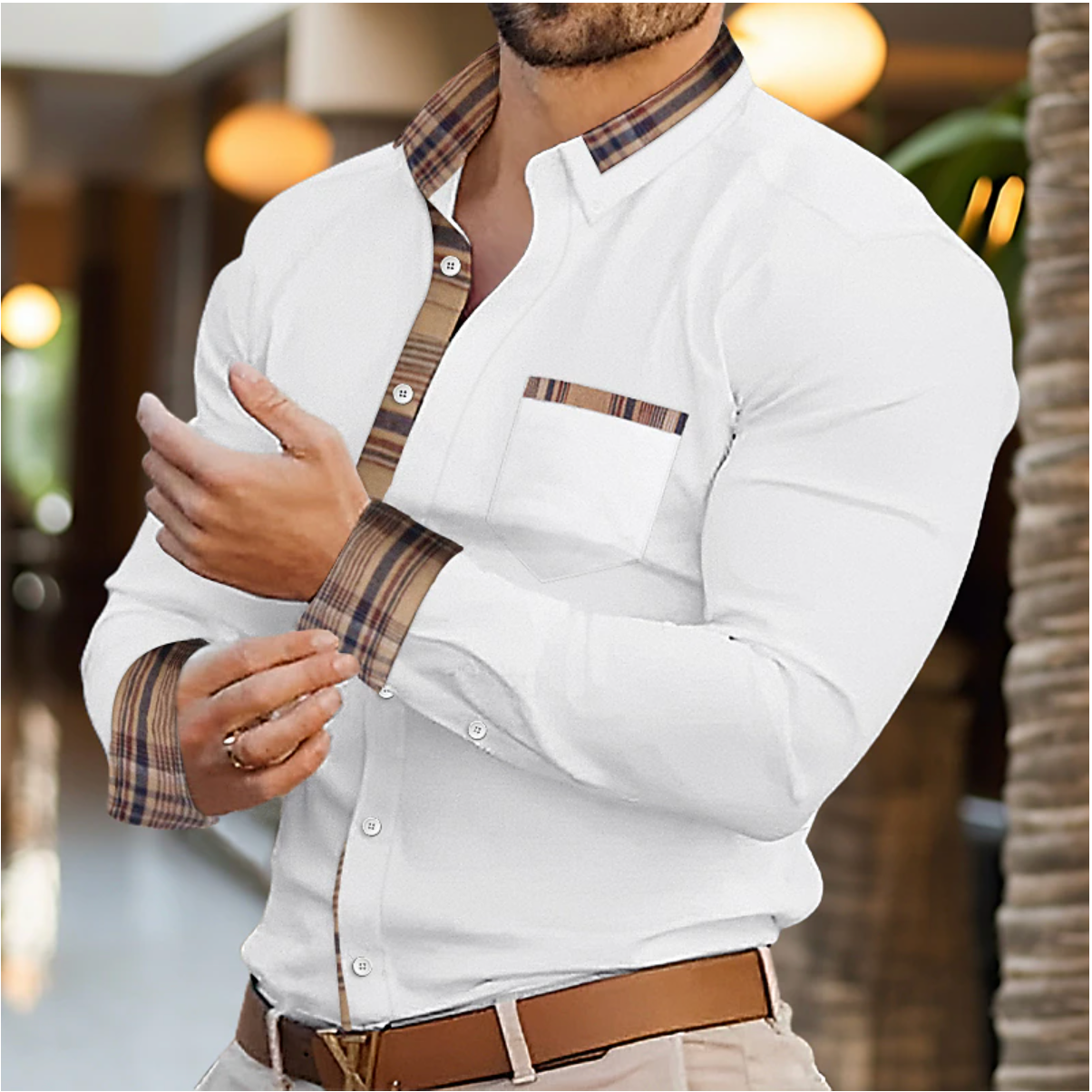 Stijlvolle en moderne herenblouse voor elke gelegenheid – Milan