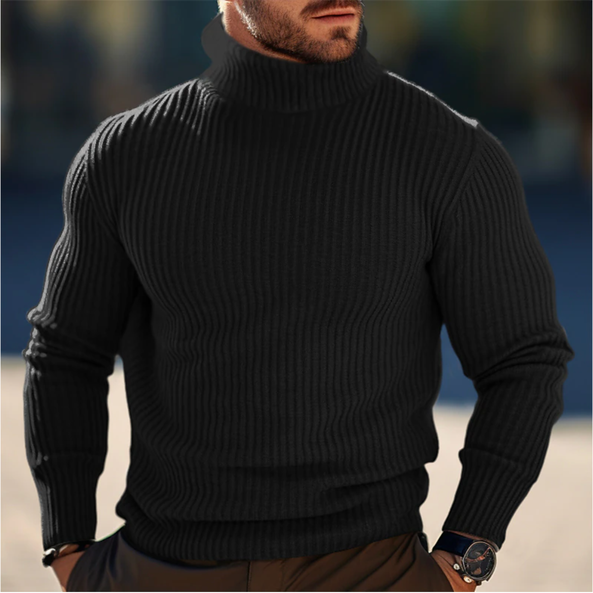Luxe heren coltrui voor stijl en comfort – Scott