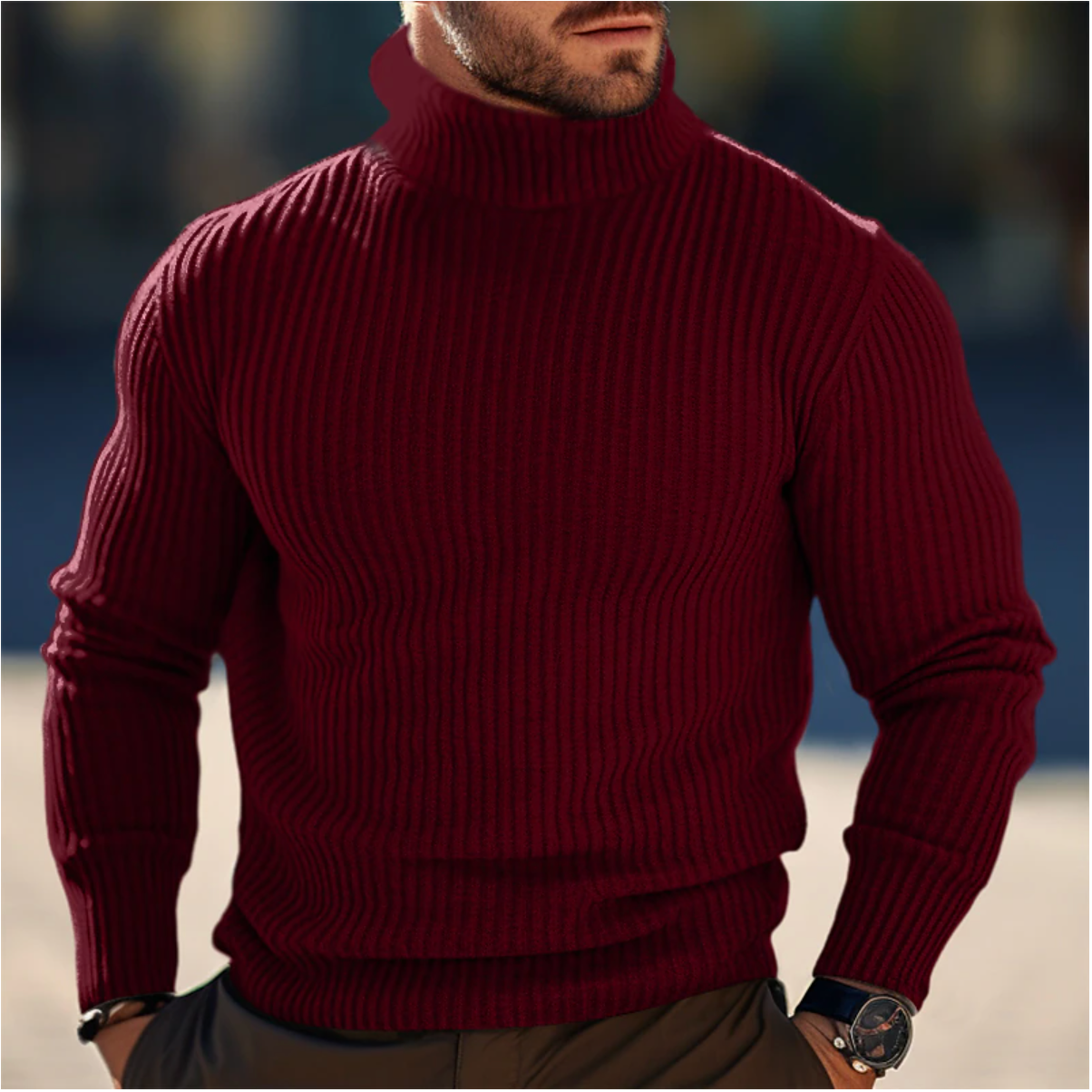 Luxe heren coltrui voor stijl en comfort – Scott