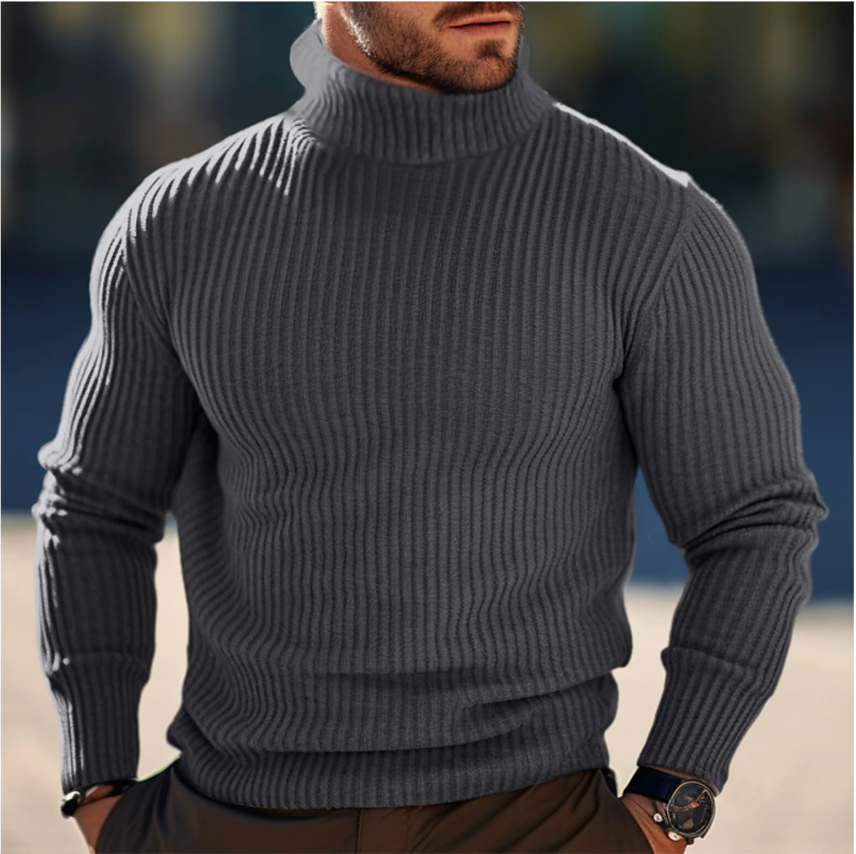 Luxe heren coltrui voor stijl en comfort – Scott