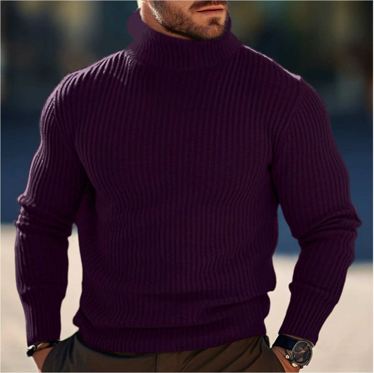 Luxe heren coltrui voor stijl en comfort – Scott