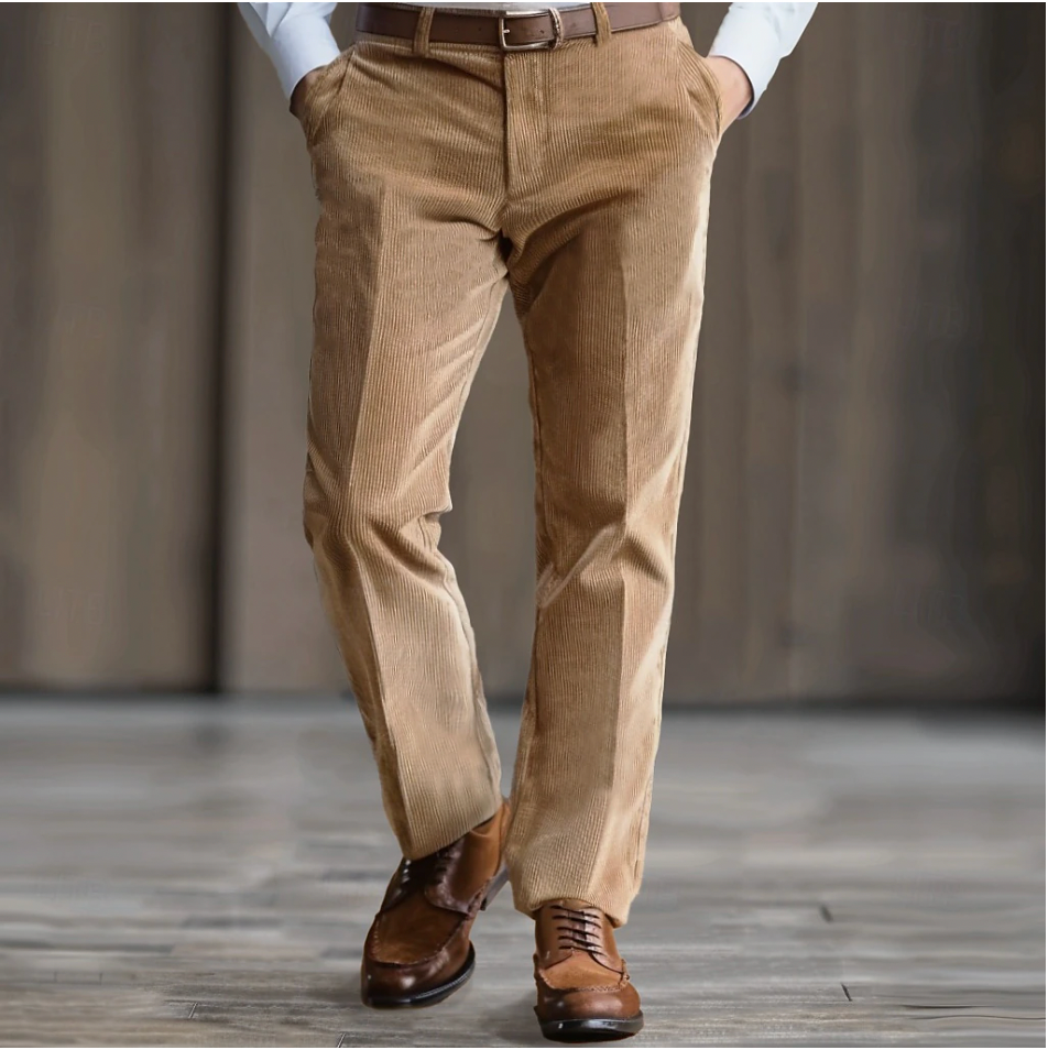 Stijlvolle en warme corduroy herenbroek voor de winter – Jasper