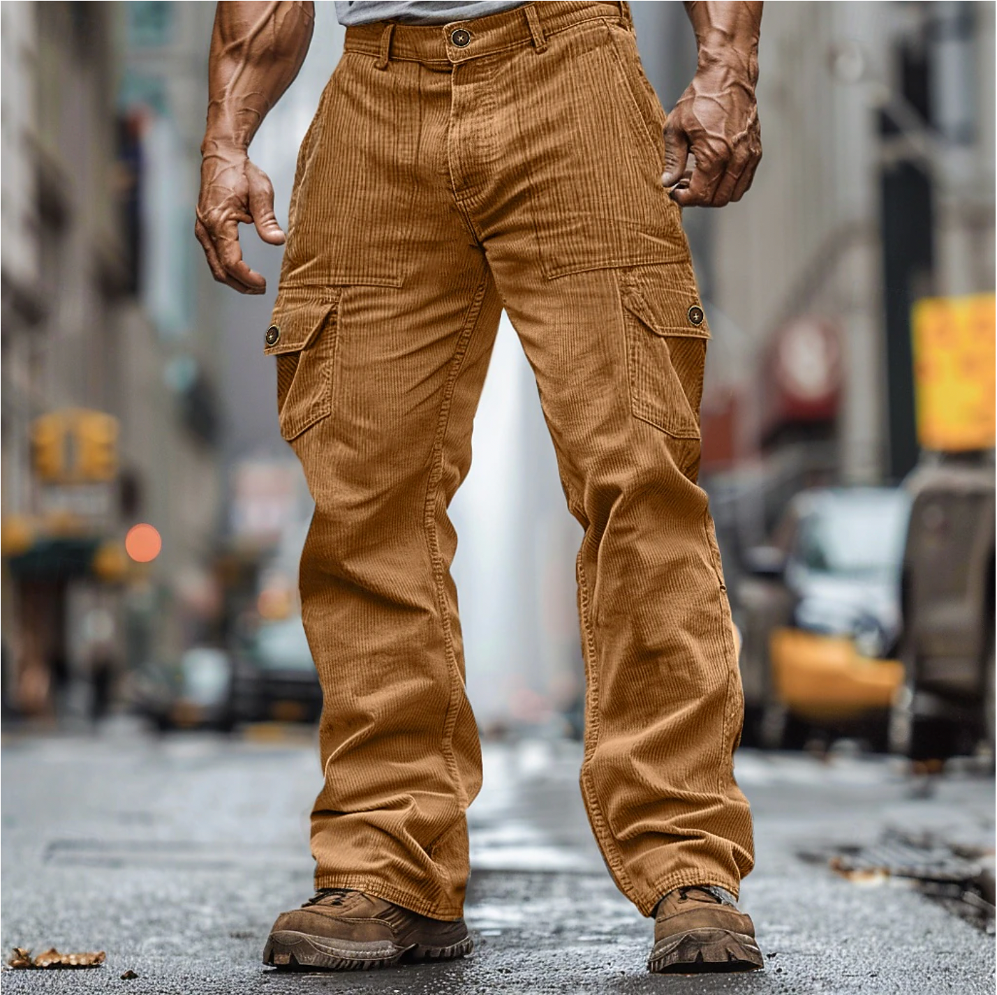 Corduroy Cargo Broek voor Heren – Sven