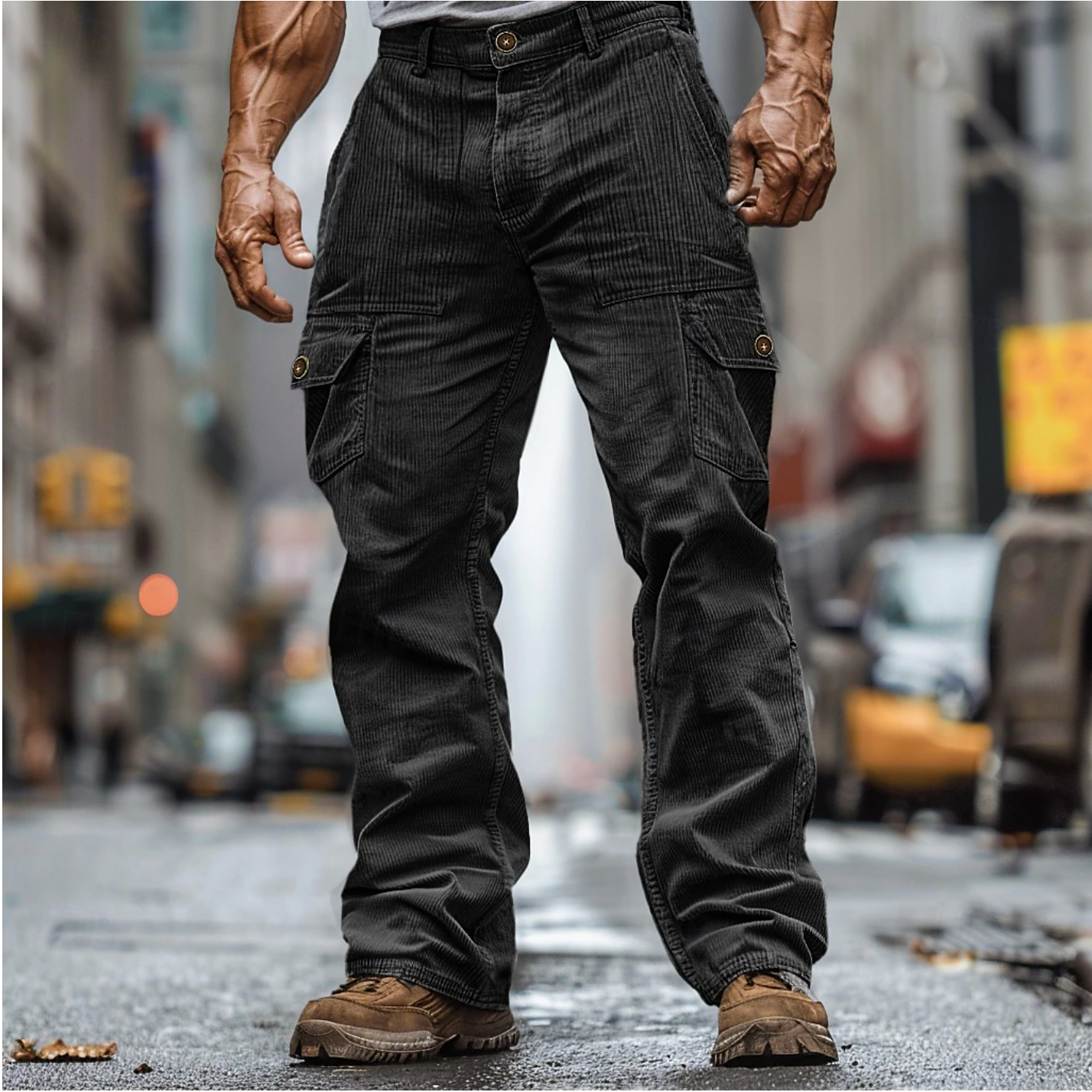 Corduroy Cargo Broek voor Heren – Sven