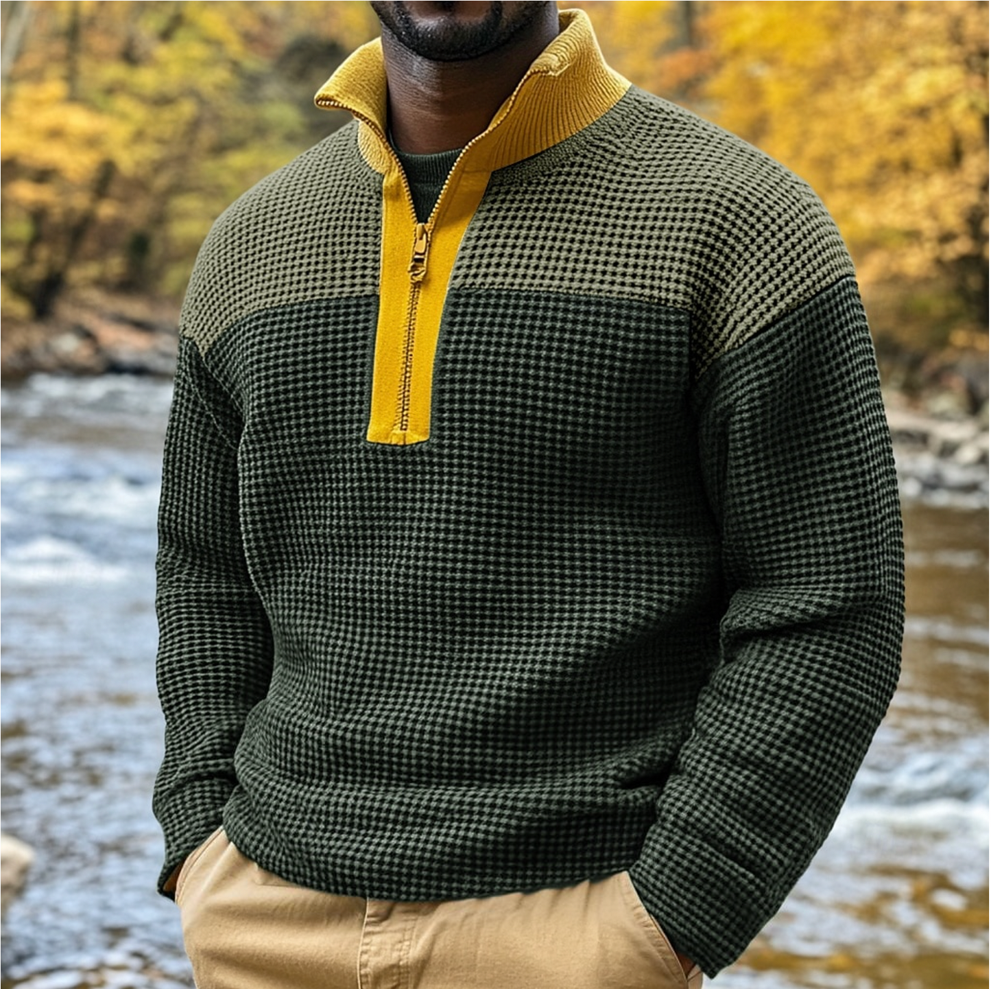 Casual ronde hals sweater voor heren – Cornelius