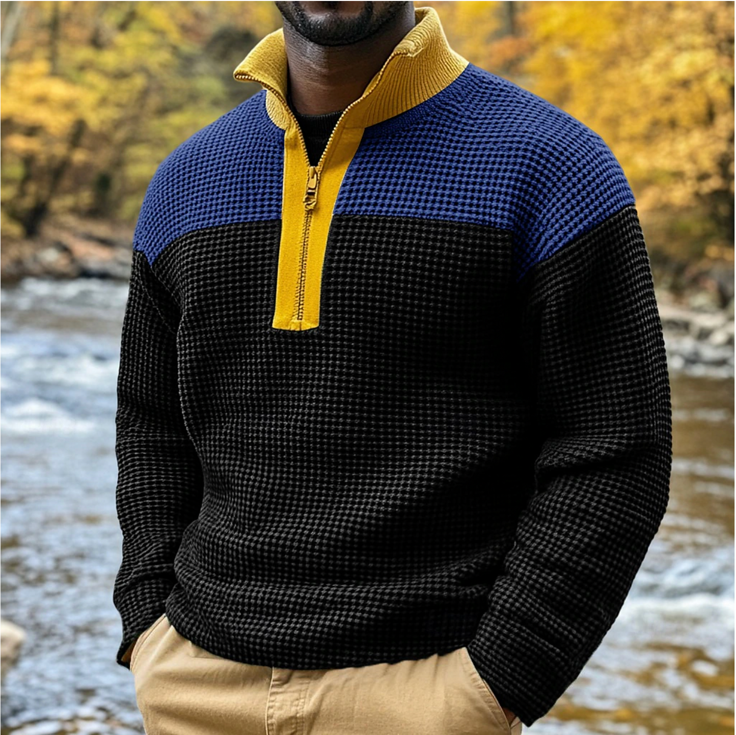 Casual ronde hals sweater voor heren – Cornelius