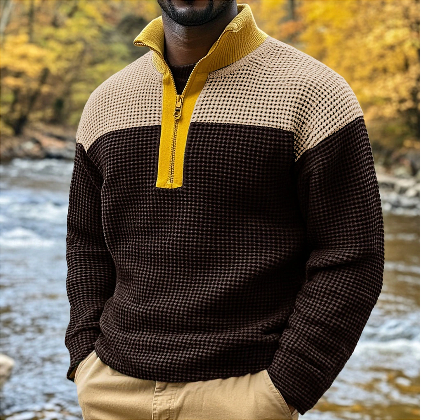 Casual ronde hals sweater voor heren – Cornelius